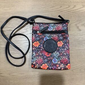 Floral Crossbody Bag Small Purse Lightweight Travel Everyday Handbag Vacation